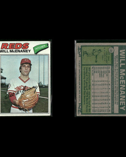 Cincinnati Reds 1977 Topps Baseball 17-Card Lot Topps VG