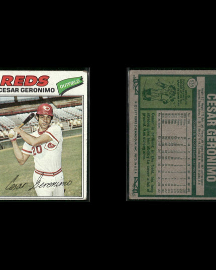Cincinnati Reds 1977 Topps Baseball 17-Card Lot Topps VG
