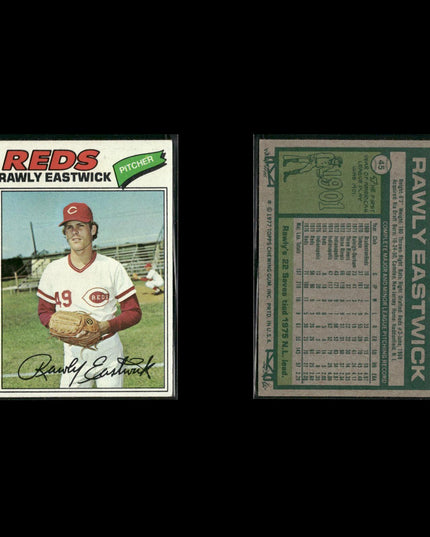 Cincinnati Reds 1977 Topps Baseball 17-Card Lot Topps VG
