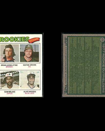 1977 Topps Baseball Rookies 12-Card Lot Topps VG