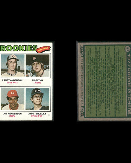 1977 Topps Baseball Rookies 12-Card Lot Topps VG