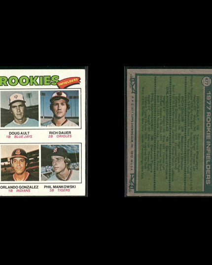 1977 Topps Baseball Rookies 12-Card Lot Topps VG