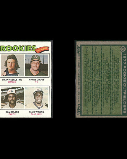 1977 Topps Baseball Rookies 12-Card Lot Topps VG