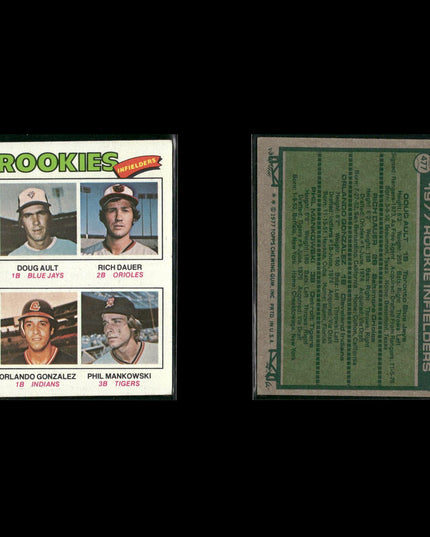 1977 Topps Baseball Rookies 12-Card Lot Topps VG