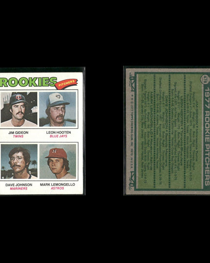 1977 Topps Baseball Rookies 12-Card Lot Topps VG