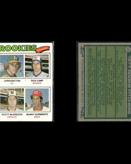 1977 Topps Baseball Rookies 12-Card Lot Topps VG