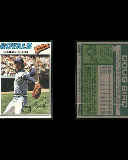 Kansas City Royals 1977 Topps Baseball 24-Card Lot Topps VG