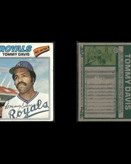 Kansas City Royals 1977 Topps Baseball 24-Card Lot Topps VG