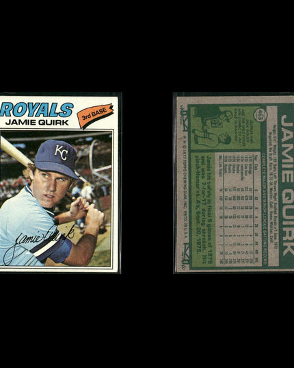 Kansas City Royals 1977 Topps Baseball 24-Card Lot Topps VG