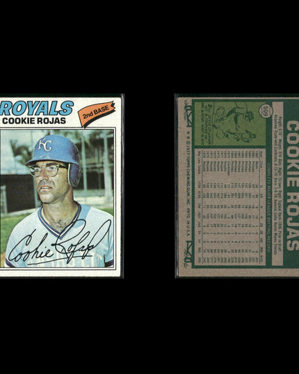 Kansas City Royals 1977 Topps Baseball 24-Card Lot Topps VG