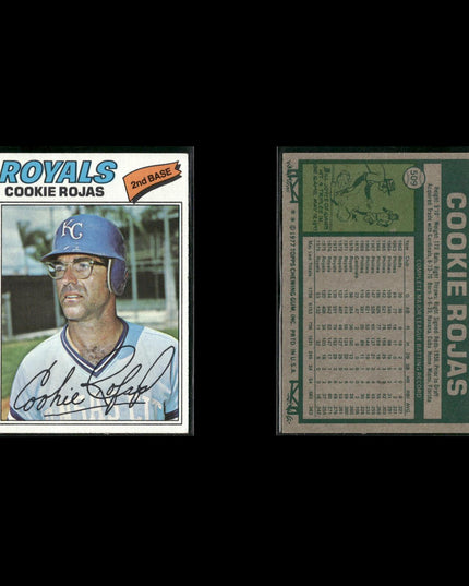 Kansas City Royals 1977 Topps Baseball 24-Card Lot Topps VG