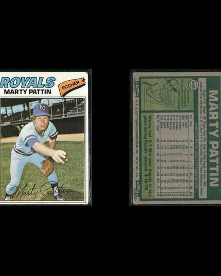 Kansas City Royals 1977 Topps Baseball 24-Card Lot Topps VG