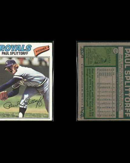 Kansas City Royals 1977 Topps Baseball 24-Card Lot Topps VG