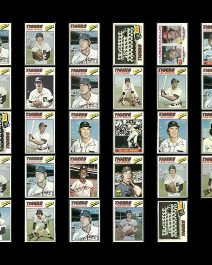 Detroit Tigers 1977 Topps Baseball 29-Card Lot Topps VG