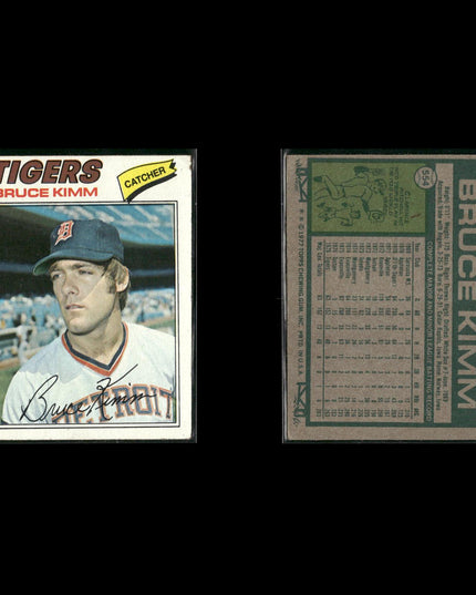 Detroit Tigers 1977 Topps Baseball 29-Card Lot Topps VG