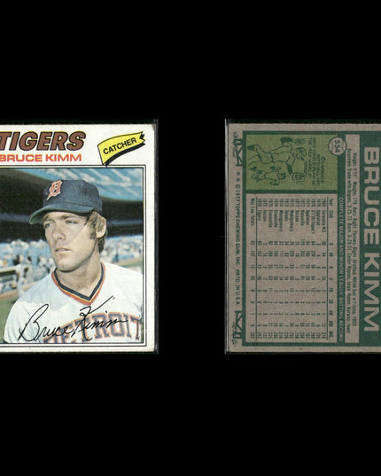 Detroit Tigers 1977 Topps Baseball 29-Card Lot Topps VG