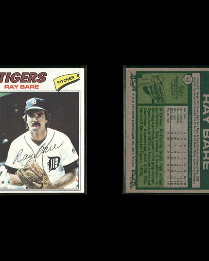 Detroit Tigers 1977 Topps Baseball 29-Card Lot Topps VG