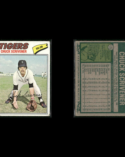 Detroit Tigers 1977 Topps Baseball 29-Card Lot Topps VG
