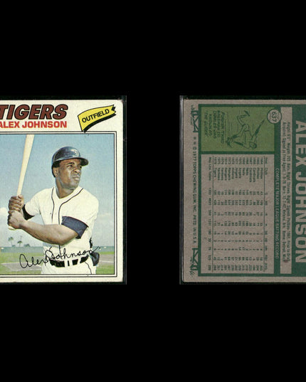 Detroit Tigers 1977 Topps Baseball 29-Card Lot Topps VG