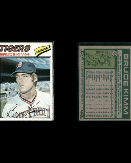 Detroit Tigers 1977 Topps Baseball 29-Card Lot Topps VG