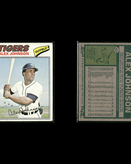 Detroit Tigers 1977 Topps Baseball 29-Card Lot Topps VG