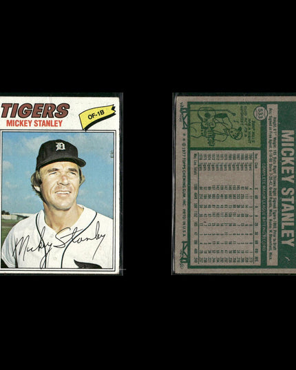 Detroit Tigers 1977 Topps Baseball 29-Card Lot Topps VG