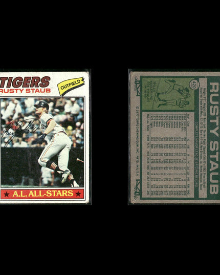 Detroit Tigers 1977 Topps Baseball 29-Card Lot Topps VG