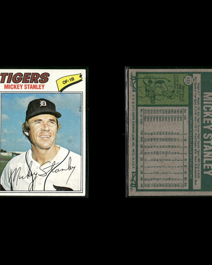 Detroit Tigers 1977 Topps Baseball 29-Card Lot Topps VG