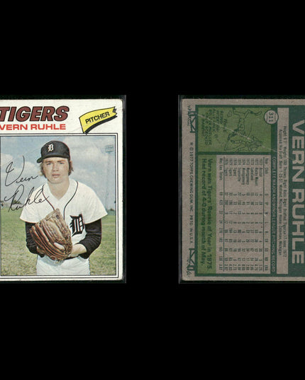 Detroit Tigers 1977 Topps Baseball 29-Card Lot Topps VG