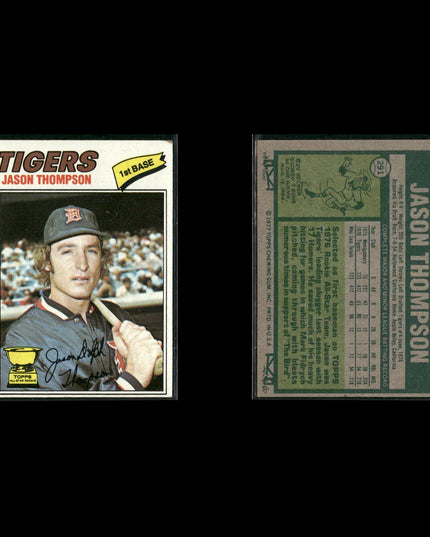 Detroit Tigers 1977 Topps Baseball 29-Card Lot Topps VG