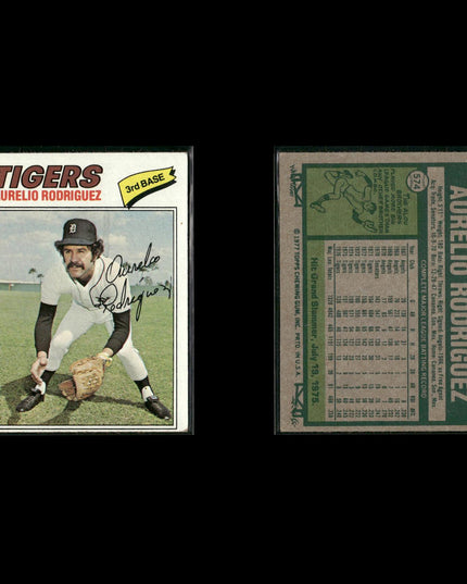Detroit Tigers 1977 Topps Baseball 29-Card Lot Topps VG