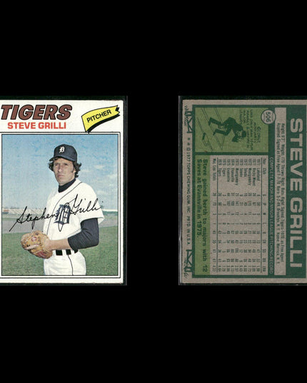 Detroit Tigers 1977 Topps Baseball 29-Card Lot Topps VG
