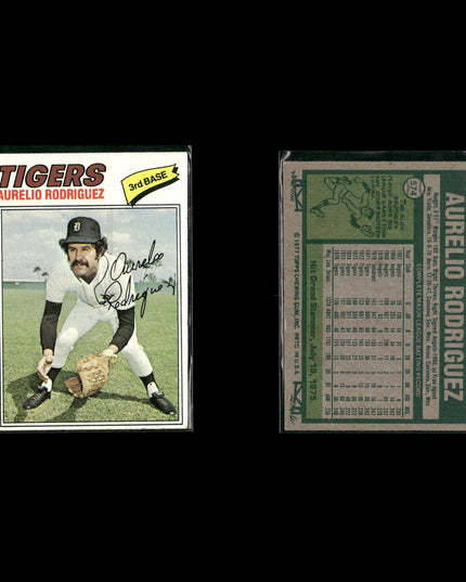 Detroit Tigers 1977 Topps Baseball 29-Card Lot Topps VG
