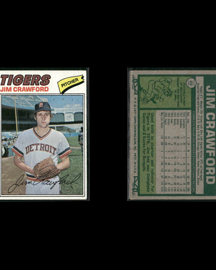 Detroit Tigers 1977 Topps Baseball 29-Card Lot Topps VG