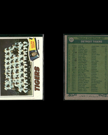 Detroit Tigers 1977 Topps Baseball 29-Card Lot Topps VG