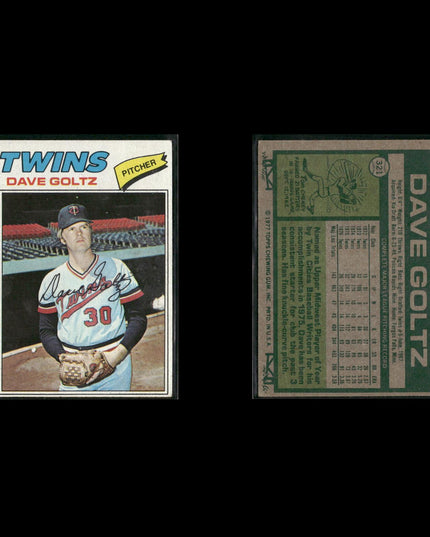 Minnesota Twins 1977 Topps Baseball 18-Card Lot Topps VG