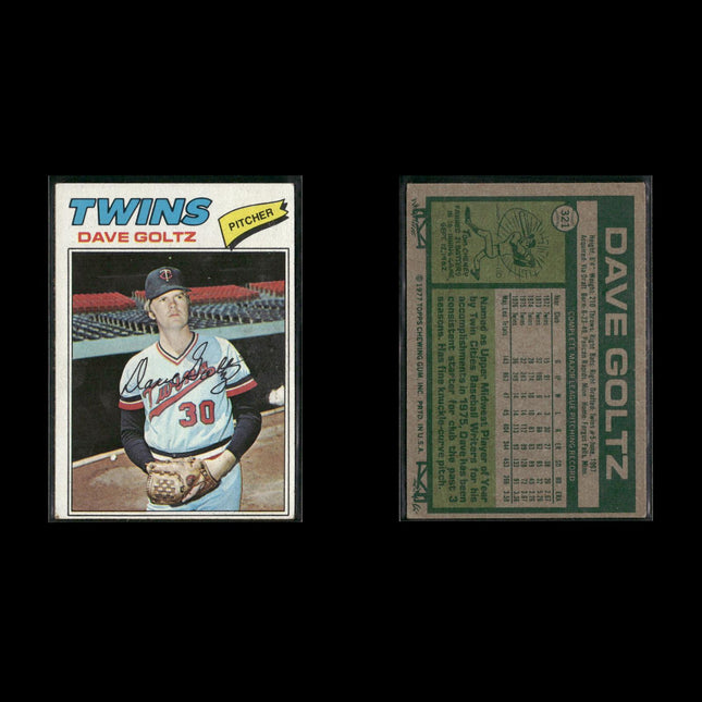 Minnesota Twins 1977 Topps Baseball 18-Card Lot Topps VG