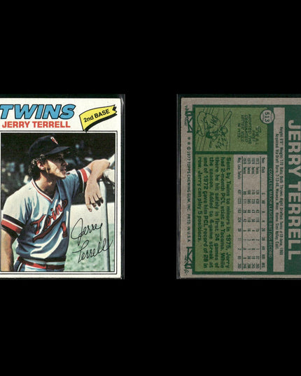 Minnesota Twins 1977 Topps Baseball 18-Card Lot Topps VG