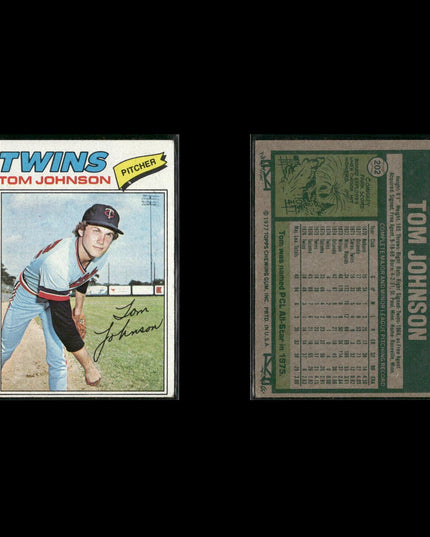 Minnesota Twins 1977 Topps Baseball 18-Card Lot Topps VG