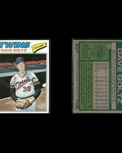 Minnesota Twins 1977 Topps Baseball 18-Card Lot Topps VG