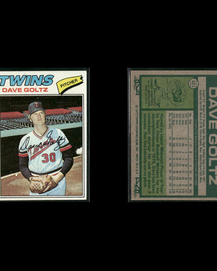 Minnesota Twins 1977 Topps Baseball 18-Card Lot Topps VG
