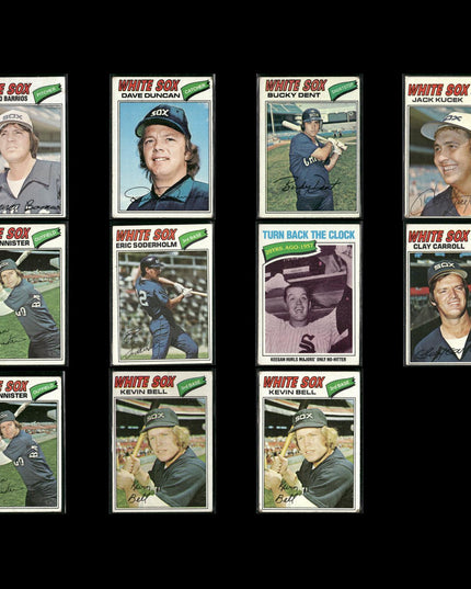 Chicago White Sox 1977 Topps Baseball 11-Card Lot Topps VG