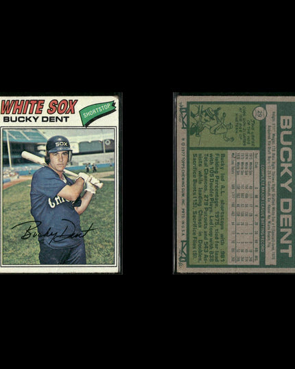 Chicago White Sox 1977 Topps Baseball 11-Card Lot Topps VG