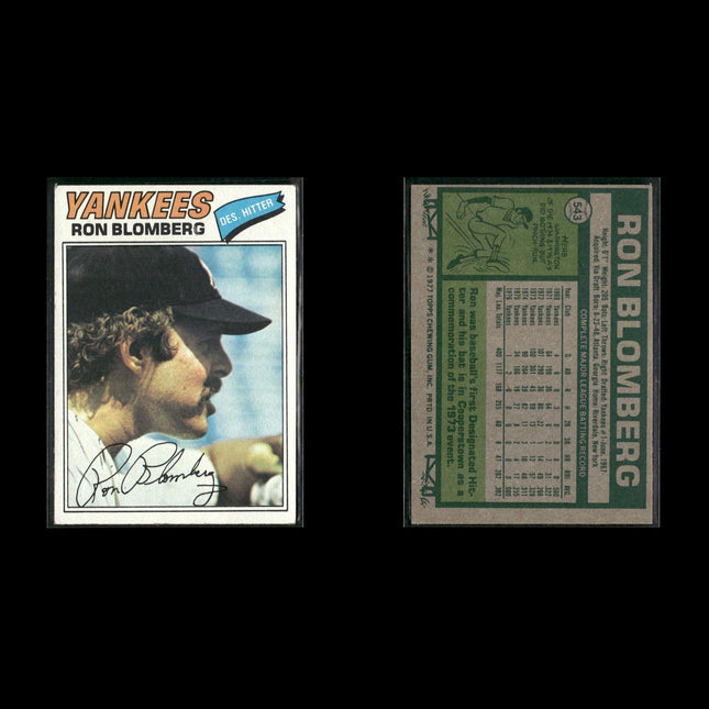 New York Yankees 1977 Topps Baseball 18-Card Lot Topps VG