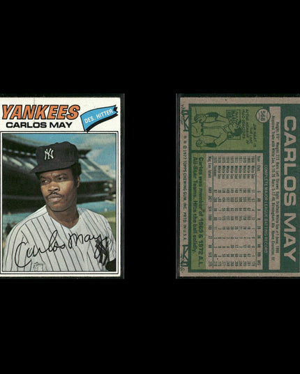 New York Yankees 1977 Topps Baseball 18-Card Lot Topps VG