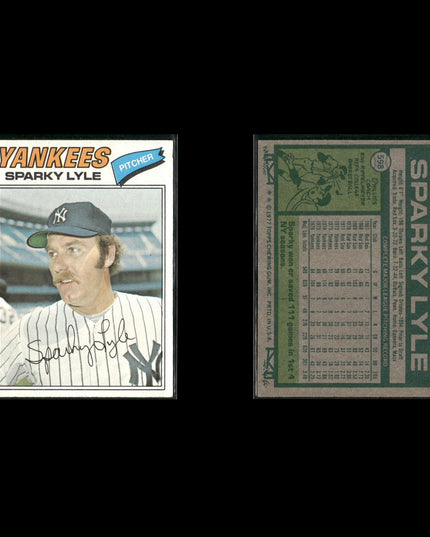 New York Yankees 1977 Topps Baseball 18-Card Lot Topps VG