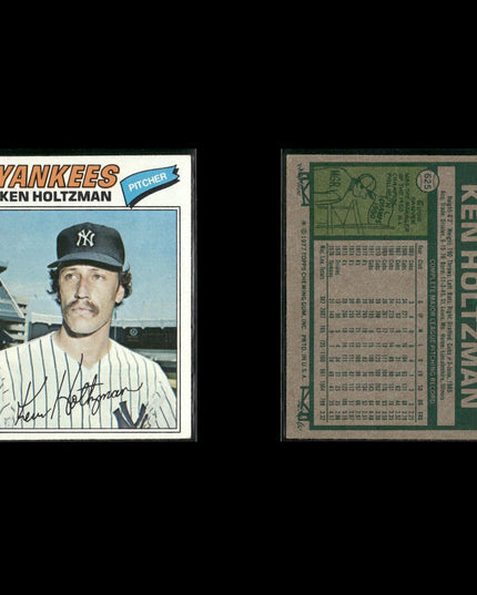 New York Yankees 1977 Topps Baseball 18-Card Lot Topps VG