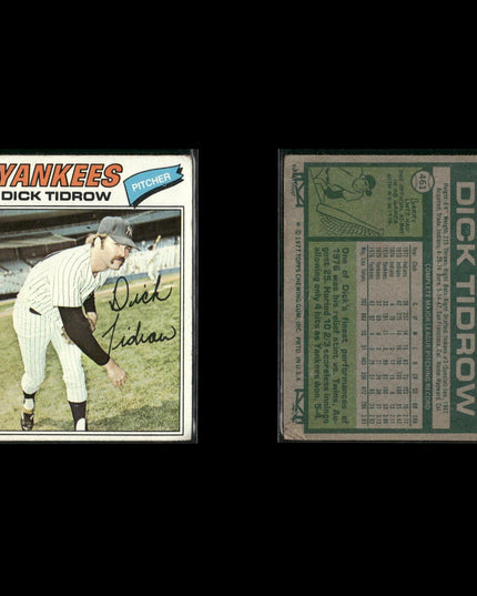 New York Yankees 1977 Topps Baseball 18-Card Lot Topps VG