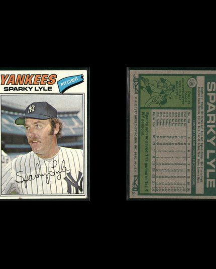 New York Yankees 1977 Topps Baseball 18-Card Lot Topps VG