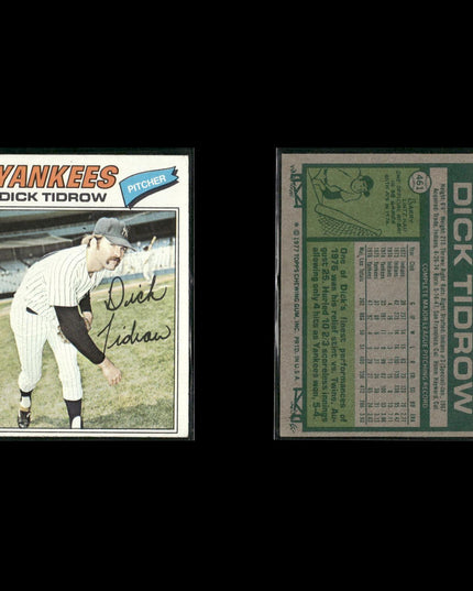 New York Yankees 1977 Topps Baseball 18-Card Lot Topps VG